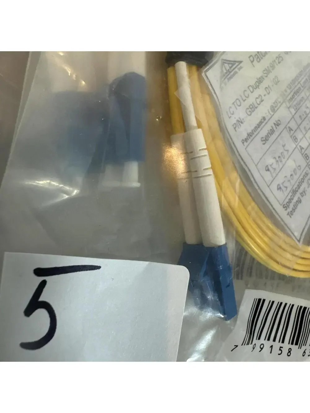 MixNEW ALLEN TEL GBLC2-D1-01 Singlemode Duplex LC to LC Fiber Optic Patch Cable
